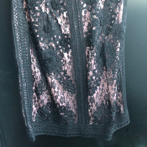 NWT Sue Wong Black and Pink Embroidered Dress - Picture 3 of 10